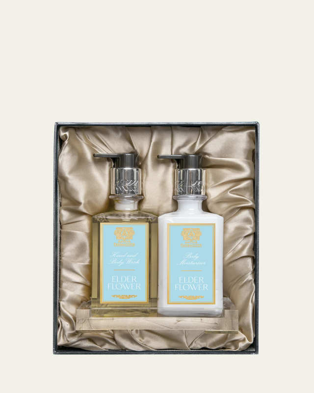 Elder Flower Bath and Body Set with Acrylic Tray